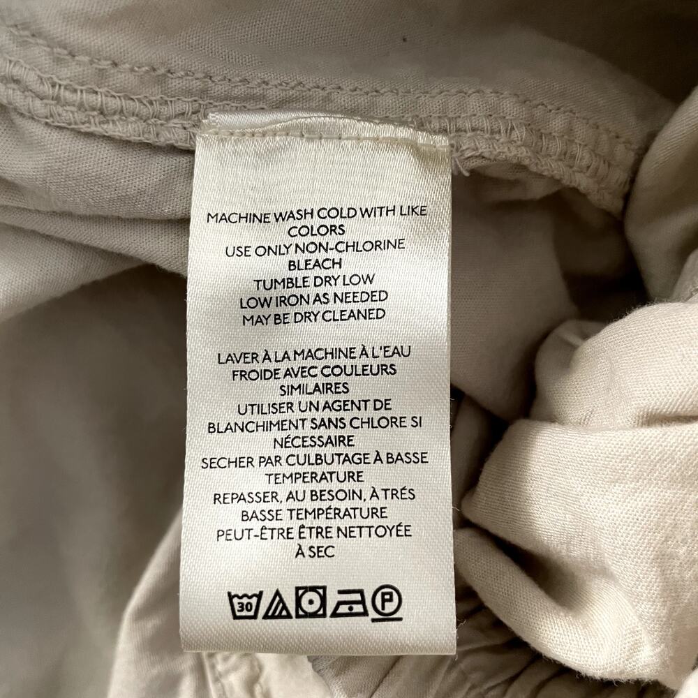 Free People Get Free Poplin Nilla Cream Pull-On Shorts Size M - Picture 7 of 7